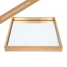 Miles Mirrored Tray - Medium Gold