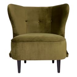 Abigail Occasional Chair - Olive Velvet