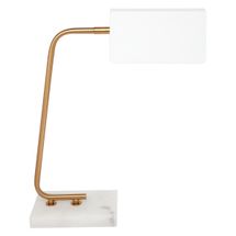 Belfast Marble Desk Lamp - White