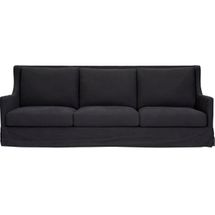 South Hampton 3 Seater Sofa - Black Linen