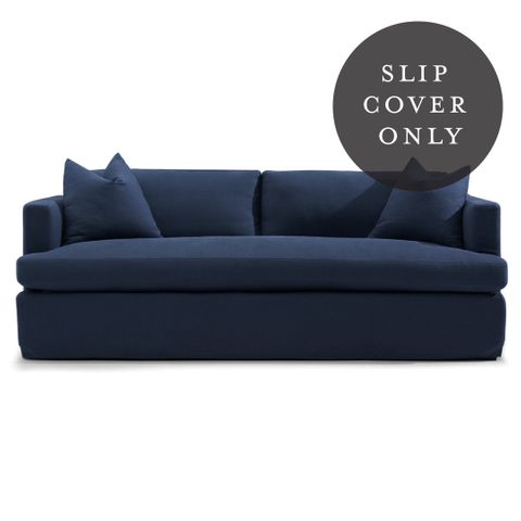 Birkshire 3 Seater Sofa SLIP COVER ONLY - Navy Linen