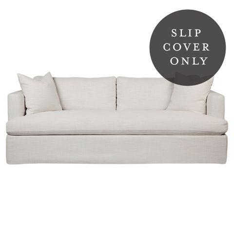 Birkshire 3 Seater Sofa SLIP COVER ONLY - Off White Linen