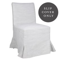 Brighton Dining Chair SLIP COVER ONLY - Grey Linen