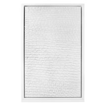 White Ripples Canvas Painting