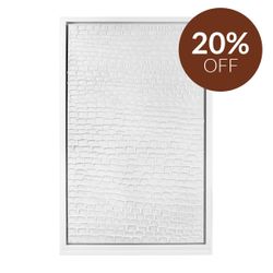White Ripples Canvas Painting