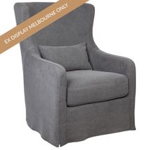 Riviera Slip Cover Arm Chair - Grey