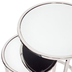 Serene Nesting Side Tables - Nickel