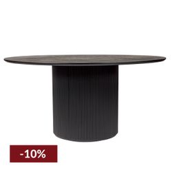 Arlo Round Dining Table - 1.5m Black