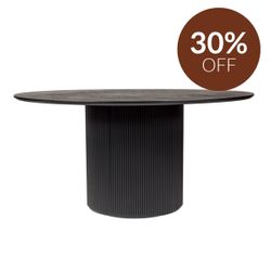 Arlo Round Dining Table - 1.5m Black
