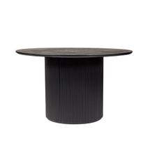 Arlo Round Dining Table - 1.2m Black