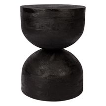 St Barts Mango Wood Side Table - Black