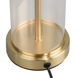 East Side Table Lamp - Brass w Black Shade