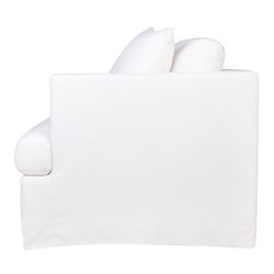 Birkshire Slip Cover Right Arm Facing Seat  - White Linen