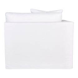 Birkshire Slip Cover Left Arm Facing Seat  - White Linen