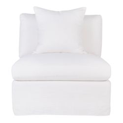 Birkshire Slip Cover Occasional Chair - White Linen