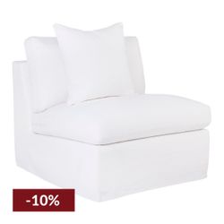 Birkshire Slip Cover Occasional Chair - White Linen