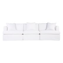 Birkshire Slip Cover Modular Sofa - White Linen Option 3