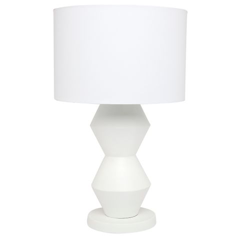 Abstract Table Lamp - White