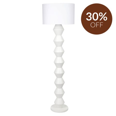 Abstract Floor Lamp - White