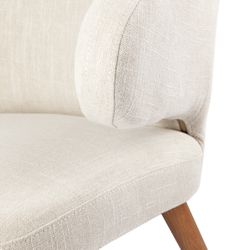 Harlow Natural Dining Chair - Natural Linen