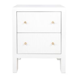 Ariana Bedside Table - Small White