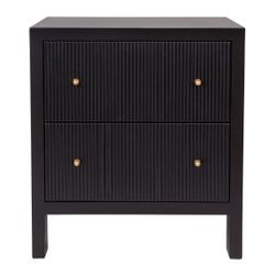 Ariana Bedside Table - Large Black