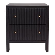 Ariana Bedside Table - Large Black