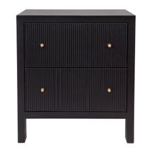 Ariana Bedside Table - Large Black