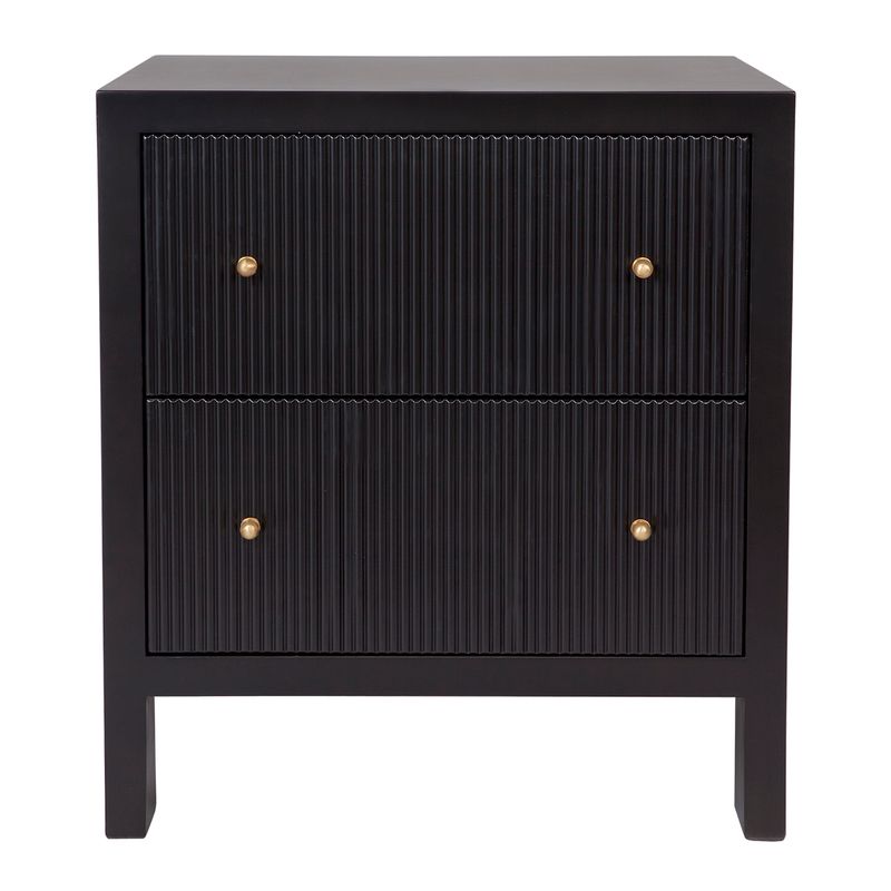 Ariana Bedside Table - Large Black