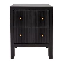 Ariana Bedside Table - Small Black