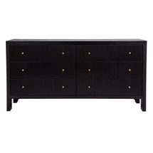 Ariana 6 Drawer Chest - Black