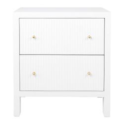 Ariana Bedside Table - Large White