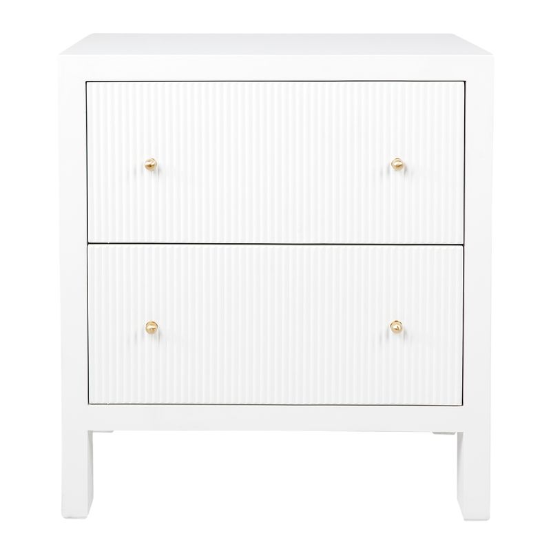 Ariana Bedside Table - Large White