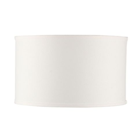 Left Bank Drum Shade - White