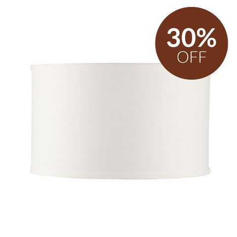 Left Bank Drum Shade - White