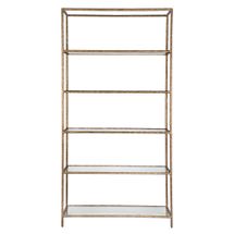 Heston Shelving Unit - Brass