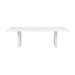 Leeton Oak Dining Table - 2m White