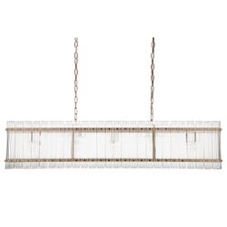 Paloma Pendant - Linear Brass