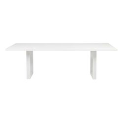 Leeton Oak Dining Table - 2.4m White