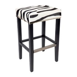 African Upholstery Swatch - Zebra