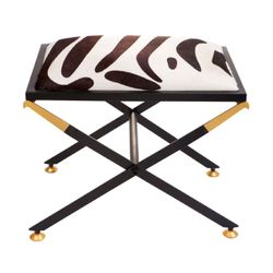 African Upholstery Swatch - Zebra