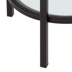 Cocktail Glass Petite Side Table - Black