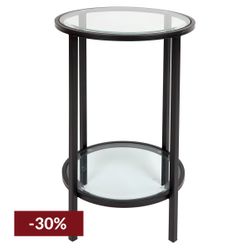 Cocktail Glass Petite Side Table - Black