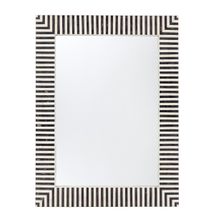 Indi Bone Inlay Wall Mirror - Black