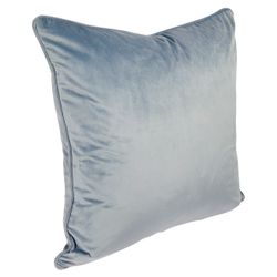 Sasha Square Feather Cushion - Dove Grey Velvet