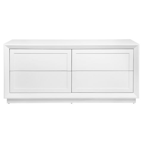 Balmain 4 Drawer Chest - White