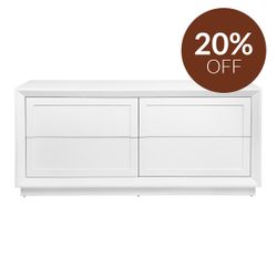 Balmain 4 Drawer Chest - White