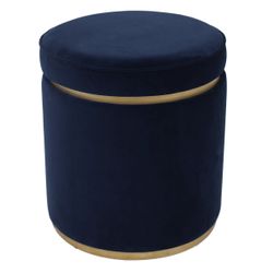 Plush Upholstery Swatch - Navy Velvet