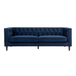 Plush Upholstery Swatch - Navy Velvet