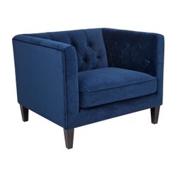 Plush Upholstery Swatch - Navy Velvet